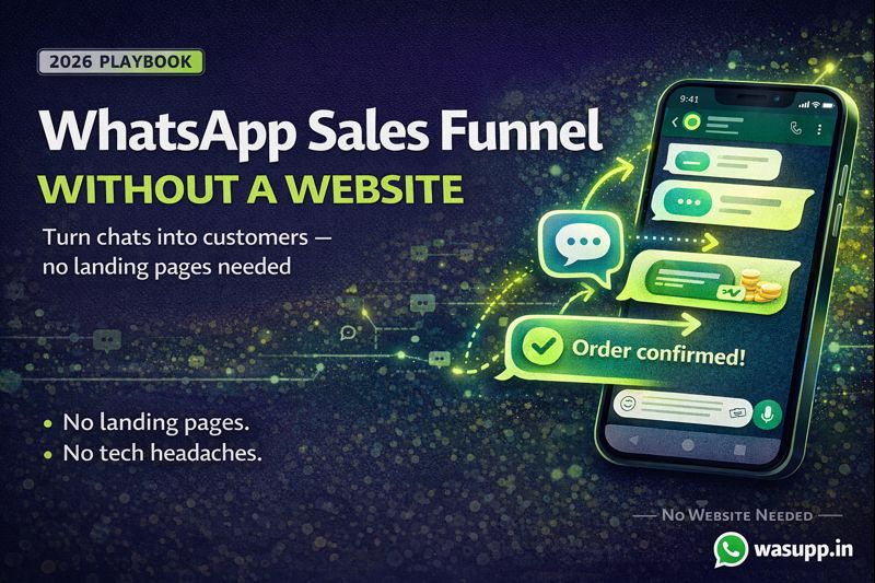How to Build a WhatsApp Sales Funnel Without a Website