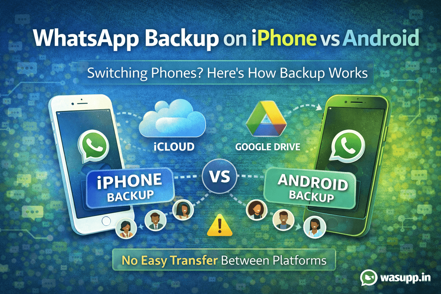 WhatsApp Backup on iPhone vs Android